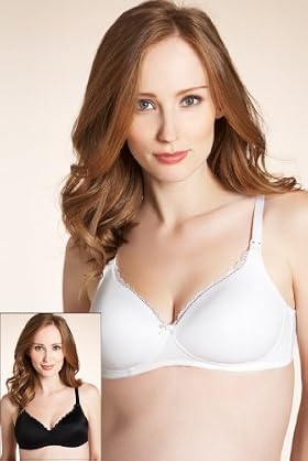2 Pack Maternity Padded T Shirt Nursing Bras 2 Pack Maternity Padded T Shirt Nursing Bras