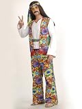 Mens Classic Hippie Costume Couples Theatre Costumes Idea 60s 70s Flower Power Love Child