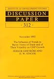 The influence of trends in barter terms of trade and of their volatility on GNP growth