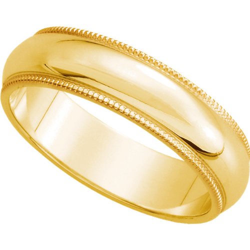 Gold, Wedding  Milgrain Band Mens wedding gold 5MM men007  milgrain yellow 4) 18K (sz Yellow band