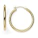 14K 1 1/2 inch Hoop Earrings