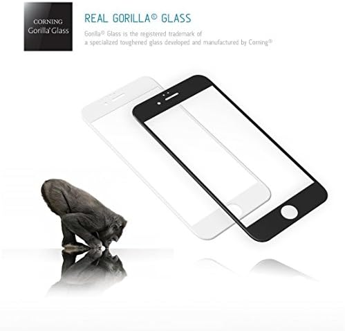 Leyconn Corning Gorilla Glass Premium Screen Protector For Iphone 6 /6s Plus (5.5 inch), Full Cover Edge to Edge 0.2mm Ultrathin ,9H,2.5D Oleophobic Surface[Lifetime Warranty]