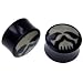 Horn Plug with Skull Logo 1" - Sold as Individual