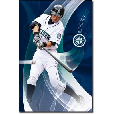 (22x34) Seattle Mariners Ichiro Suzuki Sports Poster Print
