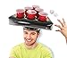 Kovot Pong Hat Game Set | Includes (2) Inflatable Pong Hats (12) 16oz Red Cups (2) Pong Balls & Game Rules