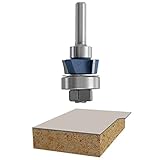 Bosch 85414M 7/8-Inch Diameter 5/16-Inch Cut 4 Flute Laminate Flush Trim Router Bit 1/4-Inch Shank W