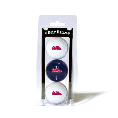 Mississippi Rebels Pack Of 3 Golf Balls From Team Golf