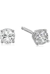 14K White Gold Diamond Stud Earrings (1/4 cttw, K-L Color, I2-I3 Clarity)
