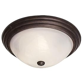 Traditional Bronze Finish 13 Wide Ceiling Light Fixture by LAMPS PLUS