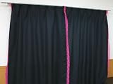 小悪魔 エロカワ カーテン 幅100cm×丈200cm　ブラック