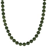 8mm Dyed Taiwan Jade Necklace, 32"