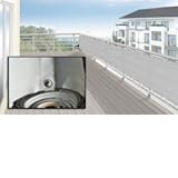 Balkonverkleidung stoff grau