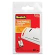 Scotch Thermal Laminating Pouches ID Badge With Clip, 2.4 Inches x 4.2 Inches, 10 Pouches  (TP5852-10)