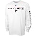 Atlanta Falcons White Fan Attack Long Sleeve T-shirt Image of Atlanta Falcons White Fan Attack Long Sleeve T-shirt