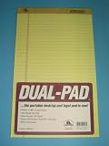 Ampad, Dual Pad®, Legal Pads, Canary, 100 Sheets, 8 1/2 x 14, Legal Ruled, 20-247, Made in the USA