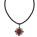 Crimson Gardens Eye Pendant Necklace
