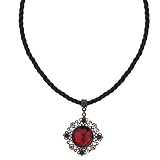 Crimson Gardens Eye Pendant Necklace