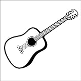 guitar accessories Acoustic Guitar Wall Decal Sticker Music Art guitar accessories