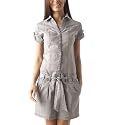 Promod Hemd-Kleid aus grauer Jeans