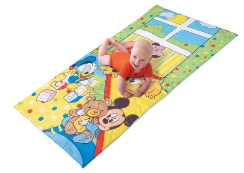 Imagen 1 de Famosa Mickey Manta de gateo - Manta de juegos con sonidos (146 x 80 cm), diseño Mickey Mouse