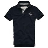 Abercrombie & Fitch アバクロ ポロシャツ メンズ シャツ ムース ネイビー 並行輸入品