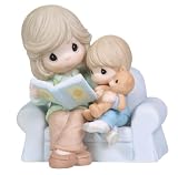 Precious Moments I Love You Grandma Reading to Boy Grandson and Grandmother on Sofa 113014