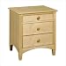 Bolton Furniture 6601 Essex Three Drawer Nightstand Finish: Honey