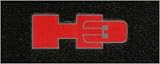 Black Carpet Two Front Mats 2007-2010 Hummer H3 Custom-made Logo Floor Mats