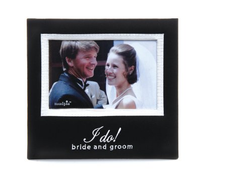 Mud Pie Wedding Eat, Drink and Be Married Photo Frame, Bride and Groom