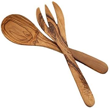 Hand Crafted Olive Wood Salad Servers