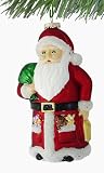 Barcana Large 8-Inch Shatterproof Santa, Christmas Ornament
