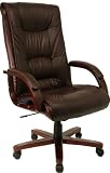 Burgundy Leather High Back Executive Leather Swivel Massage Chair