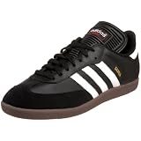 adidas Men's Samba Classic Soccer Shoe,Black/Running White,10.5 M