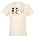Radioactive decay simulation Organic Cotton Tee Random Organic Men's Fitted T-Shirt by CafePress