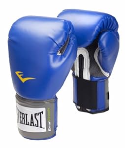 Everlast - Guantes de boxeo con velcro azul azul Talla:10oz