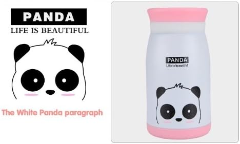 Cute Animals Cartoon Series Stainless Steel Vacuum Thermal Bottle Travel Mug Korean Big Belly Cup White Panda 350ml