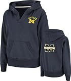 Michigan Wolverines Women's Navy Balance Slub Fleece Hooded Sweatshirt