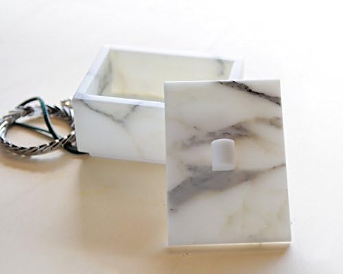 Arabesque 11-Jewelry box in Special white Carrara marble ,