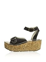 Fly London Sandalias de tacón (Negro)