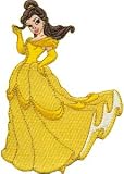 Beauty & The Beast - Belle Standing in Dress - Embroidered Iron On or Sew On Patch (Disney)