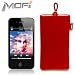 Electronics : Genuine MOFI Fashion Pouch for Apple iPhone 4 4G - RED (s)