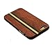 iPhone 6 Plus Folio Case, Handmade Real Bamboo Pattern Magnetic Closure/Stand/Wood bumper/360 protection Case for iPhone 6 Plus