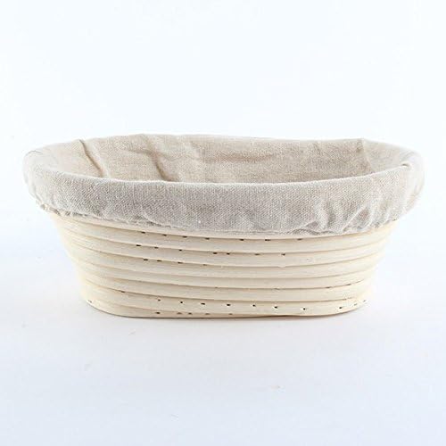 Durable Banneton Brotform Bread Proofing Rising Proving Oval Rattan Basket 1PCS