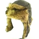 Blank Apparel Faux Fur Aviator Trooper Winter Ski Bomber Hat (2 Styles)