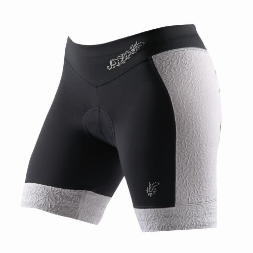 Pearl iZUMi Women's Superstar Cycling Short,Black/ White,X-Large