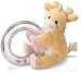 Baby Girl Rattle, Tender Beginnings Giraffe Ring Rattle-Pink