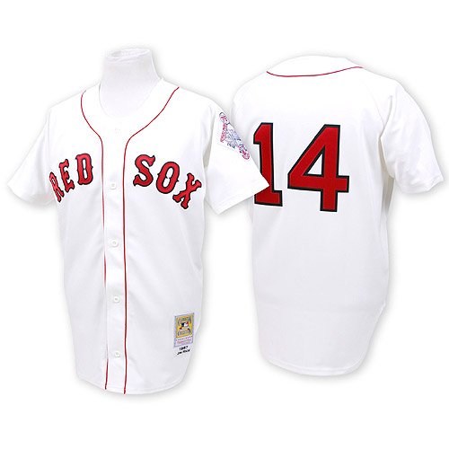 Boston Red Sox Authentic 1987 Jim Rice Home Jersey By Mitchell & Ness 48