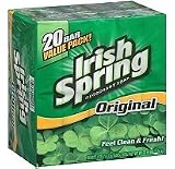 Irish Spring Deodorant Soap Original scent with Hydrobeads Value Pack - 20 Bars