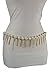 TFJ Women Fashion Belt Gold Metal Chain Fringes Hip High Waist Pearl Beads S M L