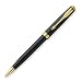 Parker Sonnet Lacquer Medium Point Ballpoint Pen with Golden Trim, Black (1743582)